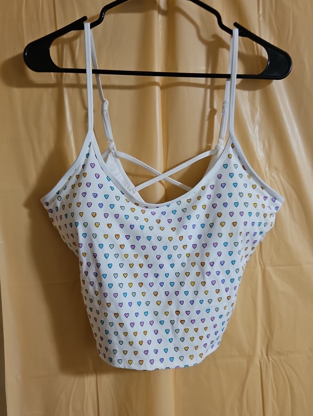 ROLLER RABBIT X TARGET HEART TANKINI TOP: CREAM: NWOT: SIZE XL
